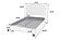 F9679F Velvet Upholstered Full Bed Gray by Poundex