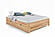 Basic Eco Walnut Platform Bed - Beech Wood with Hand-Rubbed Oil Finish by Comfort Pure