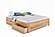 Basic Eco Walnut Platform Bed - Beech Wood with Hand-Rubbed Oil Finish by Comfort Pure
