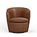Barolo - Vintage Whiskey Swivel Club Chair by Parker House Furniture