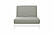 Sachi Light Gray Linen-Like Texture Futon Cover by Prestige