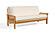 Futon Frame - Front-Closing Eco-Friendly Hardwood - Taurus Oakwood by Comfort Pure
