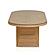 Caren Natural Rattan & Glass Oval Dining Table by TOV Furniture