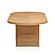 Caren Natural Rattan & Glass Oval Dining Table by TOV Furniture