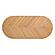 Caren Natural Rattan & Glass Oval Dining Table by TOV Furniture