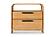 Dresden - Modern Natural Acacia 2-Drawer Nightstand by VIG Furniture