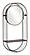 Saroni Mirror Shelf Antique Gray by Zuo Modern