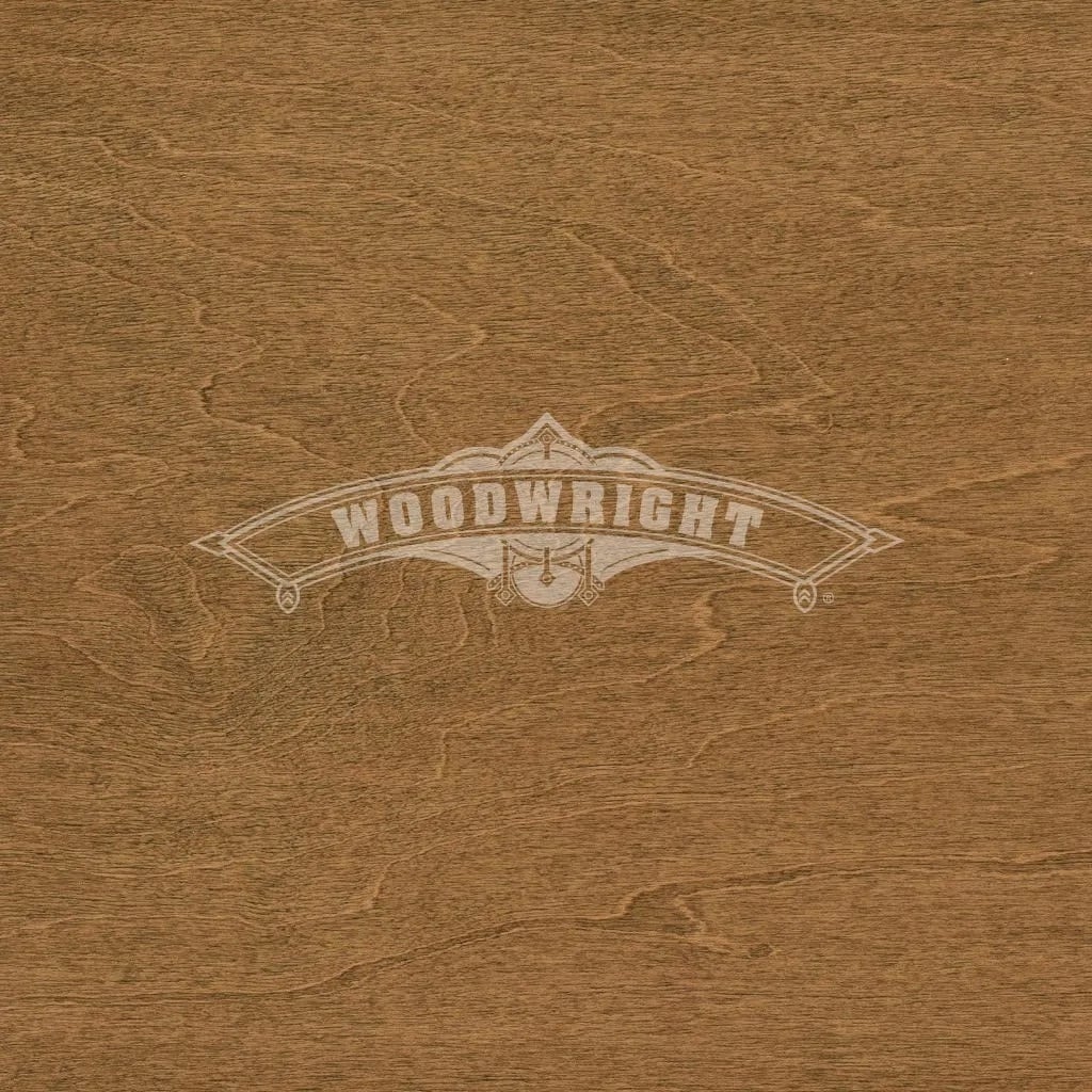 Walnut finish on brown maple