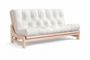 Armless Amish-Made American Oak Futon Frame by Comfort Pure