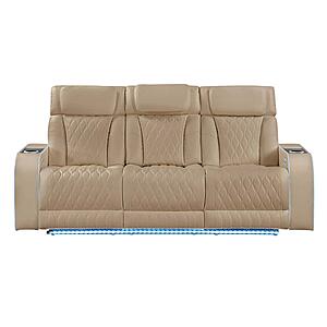 Electra Caramel Sofa & Loveseat by Galaxy Furniture