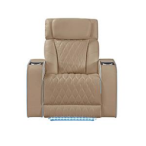 Electra Caramel Recliner Chair by Galaxy Furniture