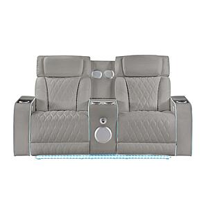 Electra Gray Loveseat by Galaxy Furniture
