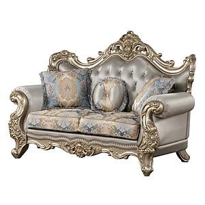 Isabella Gold Loveseat by Galaxy Furniture