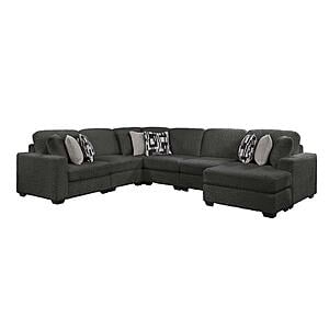 Maxwell Gray Sectional Sofa by Galaxy Furniture