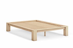 Kanso Tatami Bed Frame - Chemical Free Hand-Rubbed Oil Finish by Comfort Pure