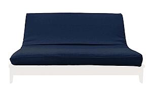 Medley Midnight Linen Texture Futon Cover by Prestige
