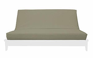 Samantha Sand Chenille Texture Futon Cover by Prestige