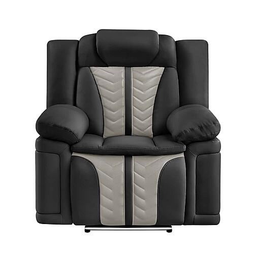 Cruiser Black and Gray Chair by Galaxy Furniture