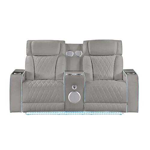 Electra Gray Loveseat by Galaxy Furniture
