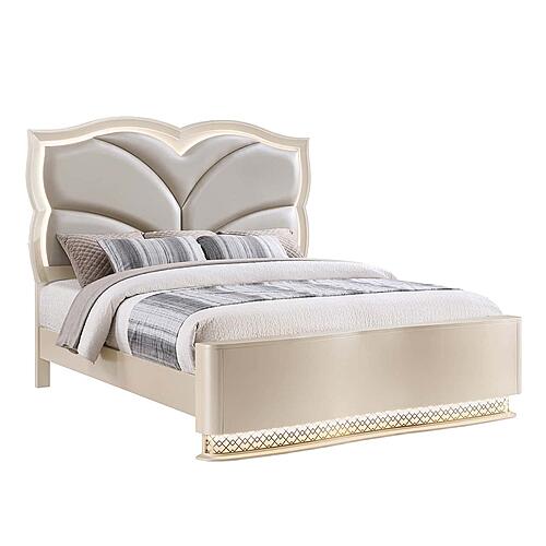 Flora Beige Bedroom Set by Galaxy Furniture