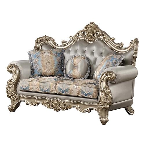 Isabella Gold Loveseat by Galaxy Furniture