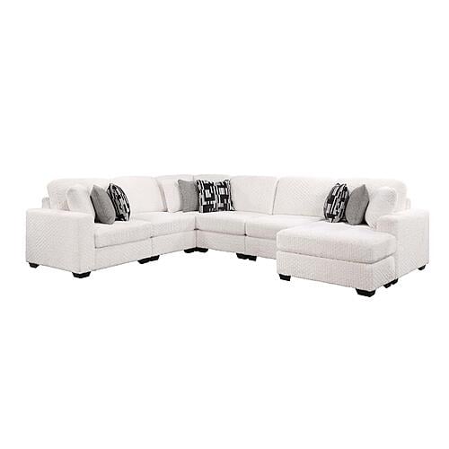 Maxwell Cream Sectional Sofa by Galaxy Furniture