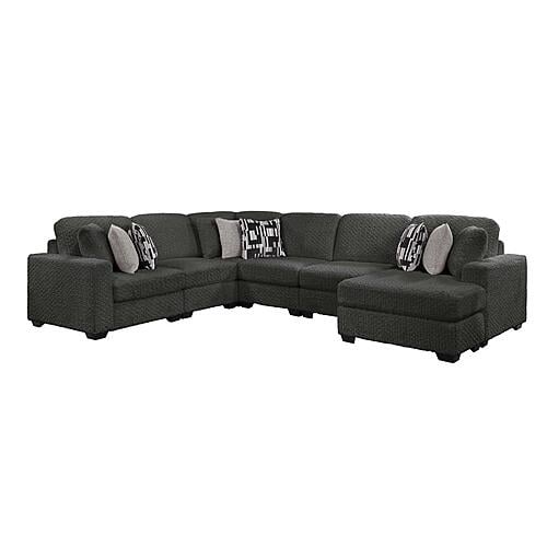 Maxwell Gray Sectional Sofa by Galaxy Furniture