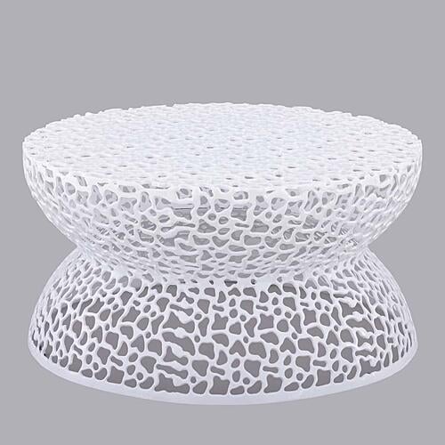 T3704-35 White Coffee Table by Galaxy Furniture