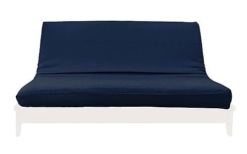 Medley Midnight Linen Texture Futon Cover by Prestige