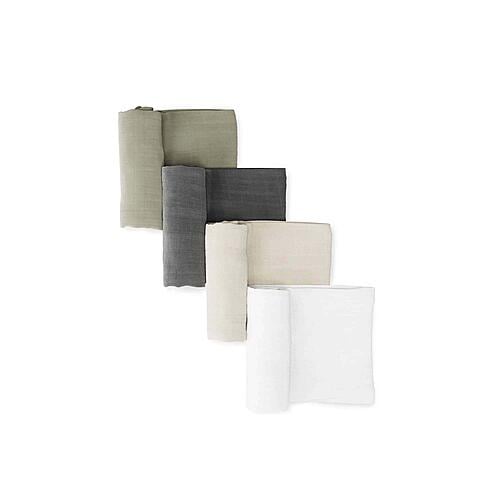 2-Layer Breathable Organic Cotton Muslin Swaddle Blankets by Naturepedic