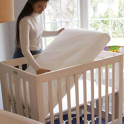 Lullaby Earth Breathe-Safe Mini Crib Mattress - White by Naturepedic