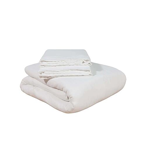 3-Layer Breathable Organic Cotton Muslin Duvet Cover Set by Naturepedic