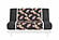 Japanese Printed Futon Cover - Fan (Black & White)