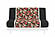 Japanese Printed Futon Cover - Storks Black (Black & White)