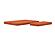 CozyPad Sleeper Sofa L-Shape with Arms Esina Rust Orange by Innovation Living