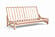 Armless Amish-Made American Oak Futon Frame by Comfort Pure