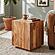ET-1109 Natural End Table by Galaxy Furniture