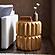 321 Gold End Table by Galaxy Furniture
