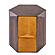 529 Copper End Table by Galaxy Furniture