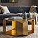529 Gold Coffee Table by Galaxy Furniture