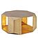 529 Gold Coffee Table by Galaxy Furniture