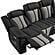 Cruiser Black and Gray Sofa & Loveseat by Galaxy Furniture