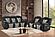 Cruiser Black and Gray Sofa & Loveseat by Galaxy Furniture