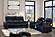 Electra Black Sofa & Loveseat by Galaxy Furniture