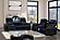 Electra Black Sofa, Loveseat & Chair by Galaxy Furniture