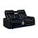 Electra Black Loveseat by Galaxy Furniture