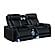 Electra Black Loveseat by Galaxy Furniture