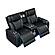 Electra Black Loveseat by Galaxy Furniture