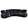Electra Black Sectional Sofa by Galaxy Furniture