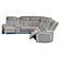 Electra Gray Sectional Sofa by Galaxy Furniture
